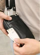 Чоловіча шкіряна сумка для телефону чорна через плече Sambag Modena 68618 - зображення 5