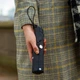 Женский компактный складной зонт 86 см механический легкий 6 спиц черный Polka Dot 61784 - изображение 4