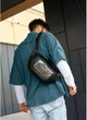 Большая мужская поясная сумка бананка из экокожи Sambag DynamicDart черная городская 61058 - изображение 1