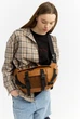 Большая женская поясная сумка бананка из натуральной кожи городская Sambag DynamicDart, рыжая 60510 - изображение 1