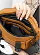 Большая женская поясная сумка бананка из натуральной кожи городская Sambag DynamicDart, рыжая 60510 - изображение 10
