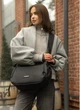 Женская сумка для ноутбука Sambag Flex Dart черная водоотталкивающая сумка через плечо для MacBook 13–14 дюймов 69043 - изображение 12