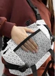 Большая женская поясная сумка бананка тканевая городская Sambag DynamicDart с принтом Square 60512 - изображение 4