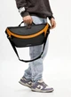 Чоловіча сумка-бананка під ноутбук Sambag Urban Laptop чорно-оранжева текстильна кросс-боді сумка для ноутбука до 14″ 51940 - зображення 6
