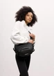 Женская сумка бананка через плечо Sambag Flex Pro черная вместительная городская с карманами 62268 - изображение 5
