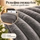 Плед Шарпей Графит 200x220 см с искусственной овчинкой - изображение 2