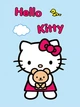 Плед однослойный Hello Kitty с медвежонком плюш 135x150 см - изображение 2