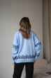 Жіночий вʼязаний светр IVANKA , колір Голубий розмір One Size - изображение 11