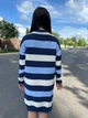 Вʼязана сукня у смужку DJULIA, колір Джинс розмір One Size - зображення 5