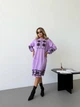 Вʼязана cукня вишиванка MARINA, колір Бузок, розмір One Size - зображення 6