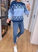 Жіночий вʼязаний светр VYSHYVANKA, колір Блакитний розмір One Size - изображение 11