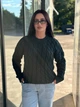 Подовжений вʼязаний жіночий светр NADIA, колір Смарагд розмір One Size - изображение 4