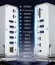 Хаб Док станция Deepfox-2606 15 в 1 с поворотной подставкой USB Type-C концентратор для ноутбука компьютера 15 портов - изображение 2