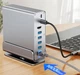 Хаб Док станция Deepfox-2606 15 в 1 с поворотной подставкой USB Type-C концентратор для ноутбука компьютера 15 портов - изображение 11