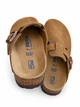 Жіночі клоги-шльопанці Birkenstock коричневі з натуральної замші з замшевою устілкою розмір 36 - зображення 5