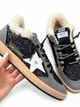 Зимние женские кеды Golden Goose серые из натуральной кожи и замши на шерстяном меху в полной упаковке размер 37 - изображение 2