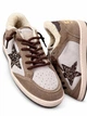 Зимові жіночі кеди Golden Goose бежеві з натуральної шкіри та замші на вовняному хутрі ручного пошиву розмір 41 - зображення 5