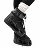 Жіночі зимові черевики Moon Boot Icon Low Glance Black чорні глянцеві на утепленій підкладці розмір 39/41 - зображення 5