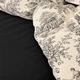 Простынь на резинке MirSon 80x200+25 см 00-8 Black Flowers поплин (2200009708091) - изображение 8