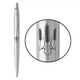 Ручка кулькова Parker JOTTER 17 UKRAINE SS CT BP Тризуб із колосків (16132_T059b) - зображення 1