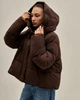 Куртка пуховик CLASNA 327978 коричневий M - изображение 2