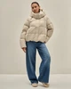 Куртка пуховик CLASNA 327978 молочний M - изображение 7