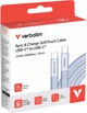 Kabel Verbatim USB Type-C - Type-C M/M 100W 1.2 m Purple (023942302780) - obraz 3