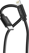 Zestaw kabli Verbatim USB Type-C - Lightning M/M 1 m x 2 szt White/Black (023942323921) - obraz 2