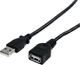 Kabel StarTech USB Type A - Type A M/F 1.83 m Black (USBEXTAA6BK) - obraz 1
