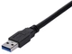 Kabel StarTech USB 3.0 Type A - Type A M/F 1 m Black (USB3SEXT1MBK) - obraz 2
