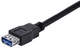 Kabel StarTech USB 3.0 Type A - Type A M/F 1 m Black (USB3SEXT1MBK) - obraz 3