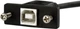 Kabel StarTech Panel Mount USB Type B - Type B F/M 0.91 m Black (USBPNLBFBM3) - obraz 2