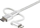 Kabel StarTech USB Type A - Lightning/Micro-USB/Type-C M/M 1 m Silver (LTCUB1MGR) - obraz 4