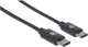 Kabel Manhattan USB Type-C - Type-C M/M 60 W 2 m Black (0766623354875) - obraz 2