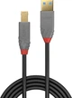 Kabel Lindy Anthra USB Type A - USB Type B M/M 0.5 m Black (4002888367400) - obraz 2