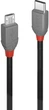 Kabel Lindy Anthra USB Type-C - Micro-USB B M/M 0.5 m Black (4002888368902) - obraz 1