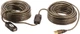 Kabel Lindy USB Type A - Type A M/F 20 m Transparent Grey (4002888426312) - obraz 2