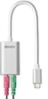 Kabel Lindy USB Type-C - Audio Converter M/F 0.17 m White (4002888427111) - obraz 2