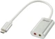 Kabel Lindy USB Type-C - Audio Converter M/F 0.17 m White (4002888427111) - obraz 3