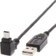 Kabel Techly USB Type A - Mini-USB B M/M 1.8 m Black (ICOC MUSB-AA-018ANG) - obraz 1