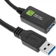 Kabel Techly USB Type A - Type A M/F 5 m Black (ICUR3050G) - obraz 3
