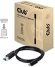 Kabel Club 3D USB Type-C - Type B M/M 1 m Black (CAC-1524) - obraz 2