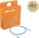 Kabel Club 3D USB Type-C - Type-C M/M 2 m Blue (CAC-3003) - obraz 3