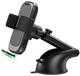 Автомобільний тримач 2E Wireless Charger з бездротовою зарядкою Qi 15W Black (2E-WCQ01-10) - изображение 4