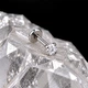 Титановая серьга лабрет с камнем Asteel 19415 Серебро 6 мм - изображение 1
