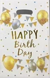 Набор праздничных подарочных пакетов «Happy Birthday» полиэтилен-фольга 10 шт 16х24 см Белый (S-0001-5) - изображение 1