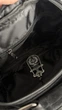 Жіноча сумка багет з логотипом Chrome Hearts чорна текстиль - зображення 6