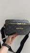 Жіноча сумка кросбоді з логотипом Louis Vuitton маленька чорна екошкіра - зображення 2