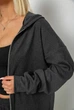 Женский трикотажний однотонный спортивный костюм графит 3XL - изображение 3