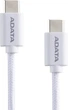 Кабель ADATA USB Type-C - Type-С M/M 1 m White (CACC-100PN-WH) - зображення 1